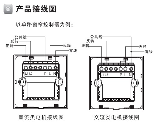 KOTI后現(xiàn)代系列窗簾開關接線圖